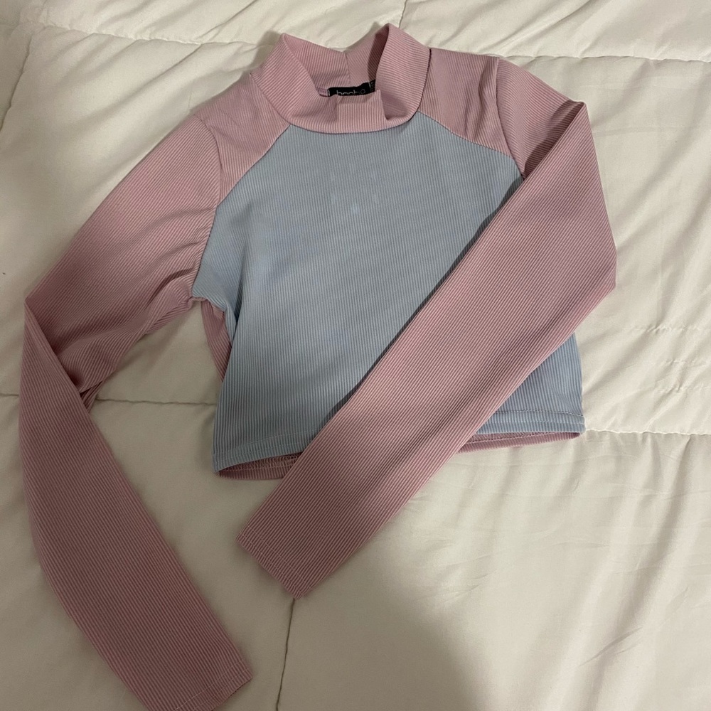 Cropped baseball tee NWT